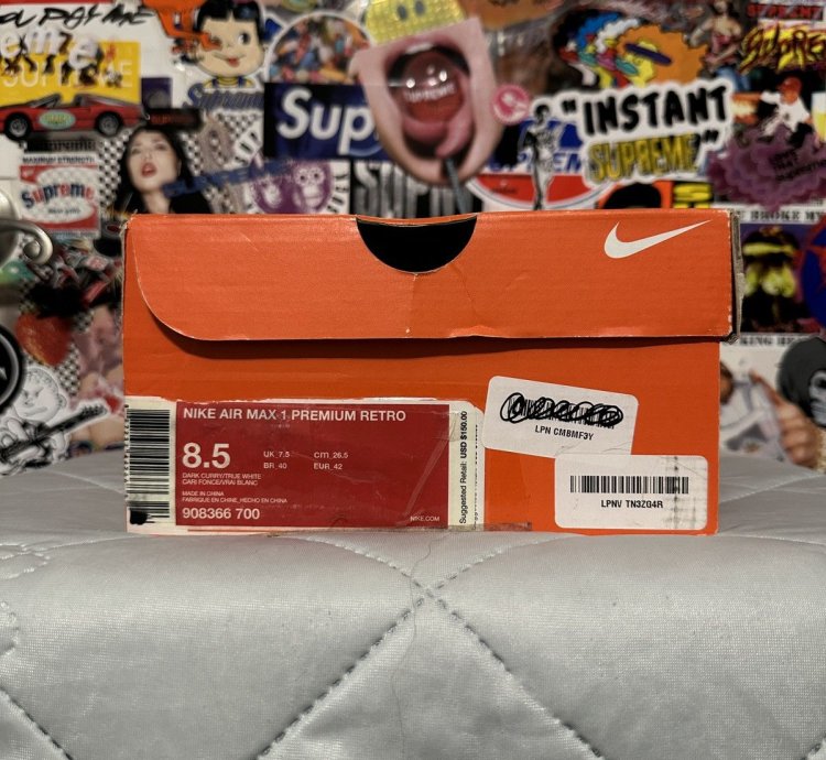2018 Nike Air Max 1 Premium Retro Dark Curry 8 5 908366-700