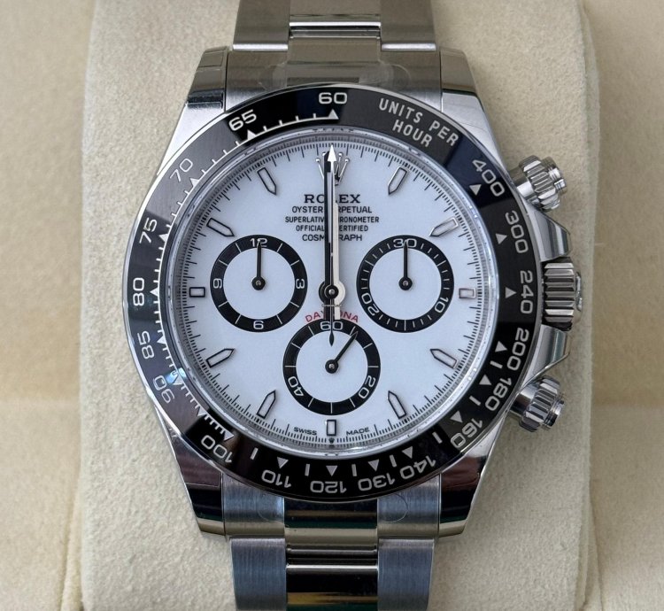 Rolex Daytona Panda Nuovo 2025 Full Stickers New Model Full Set Con Documenti Scatola