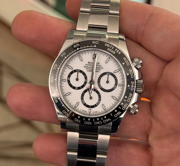 Rolex Daytona Panda Nuovo 2025 Full Stickers New Model Full Set Con Documenti Scatola