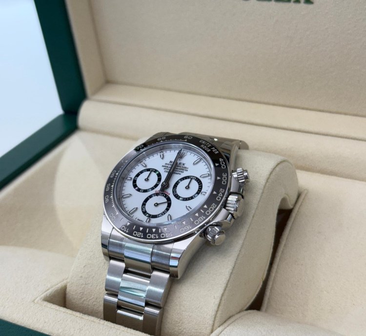 Rolex Daytona Panda Nuovo 2025 Full Stickers New Model Full Set Con Documenti Scatola