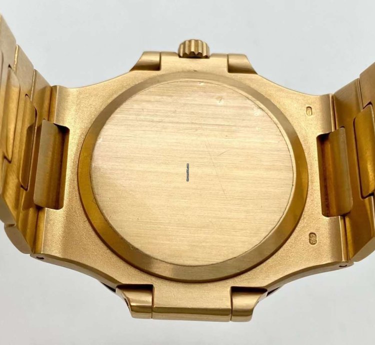 Patek Philippe Nautilus Yellow Gold Diamond Automatic Watch 37mm Nautilus