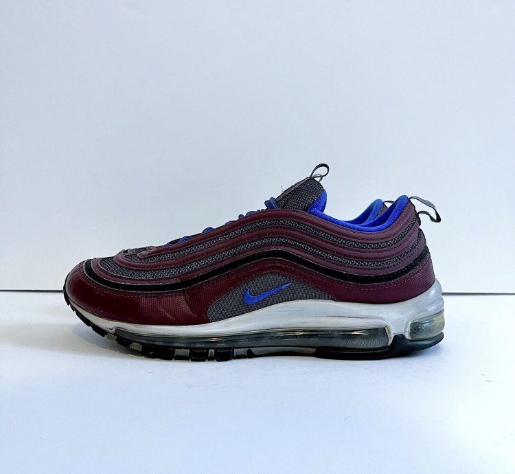 2018 Nike Air Max 97 Night Maroon Blue 921826 012 Rare Sz 10