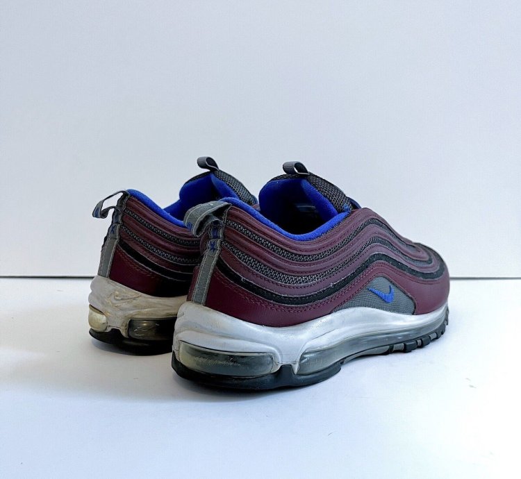 2018 Nike Air Max 97 Night Maroon Blue 921826 012 Rare Sz 10