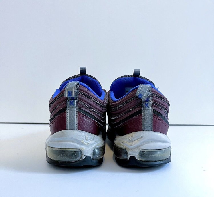 2018 Nike Air Max 97 Night Maroon Blue 921826 012 Rare Sz 10