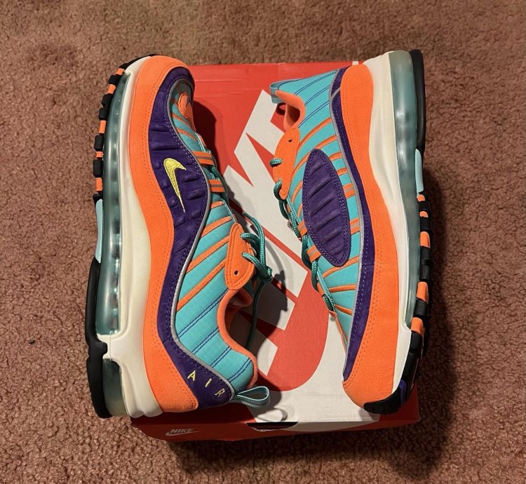 2018 Nike Air Max 98 Qs Cone 924462 800 Us10 5