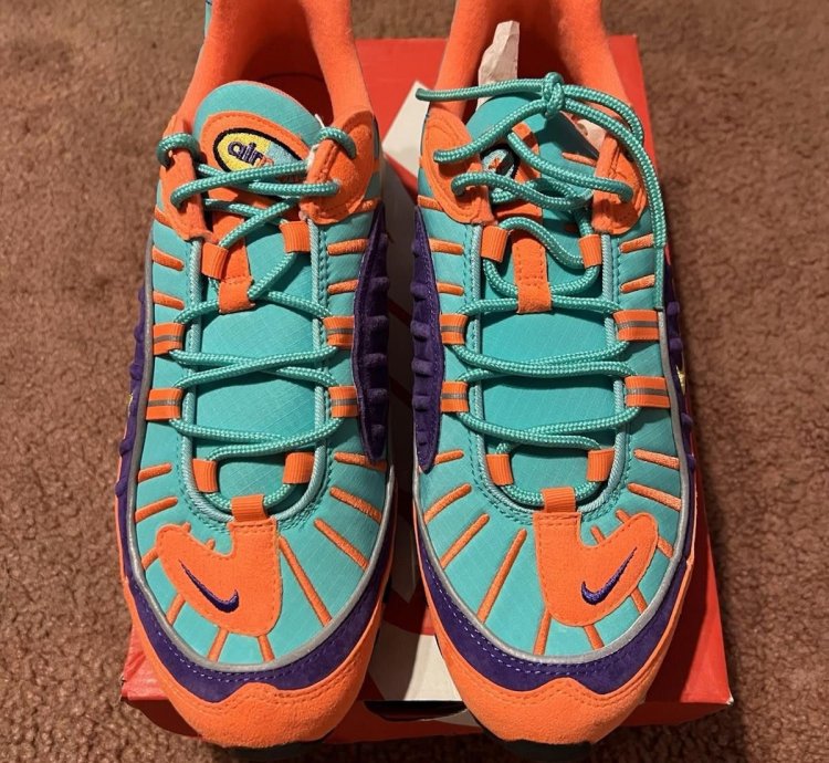 2018 Nike Air Max 98 Qs Cone 924462 800 Us10 5