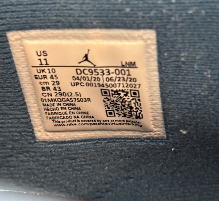 Jordan 4 Union Off Noir