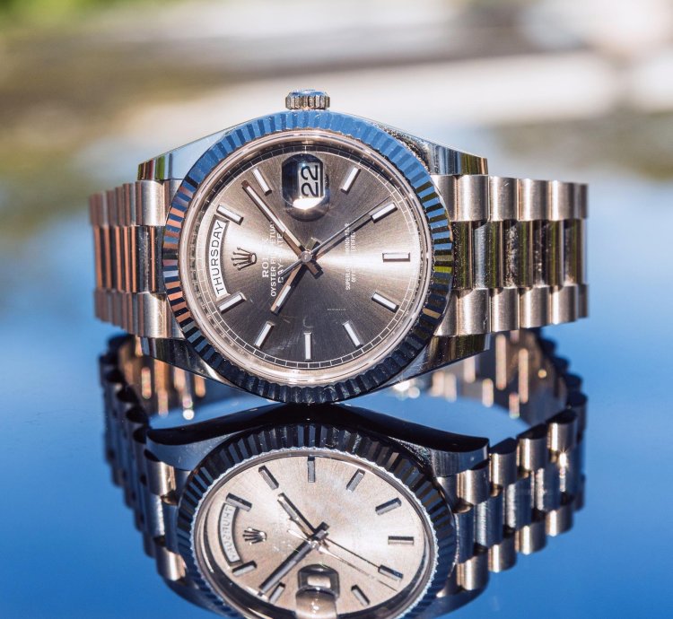 Rolex Day-date 40 White Gold - Slate Dial