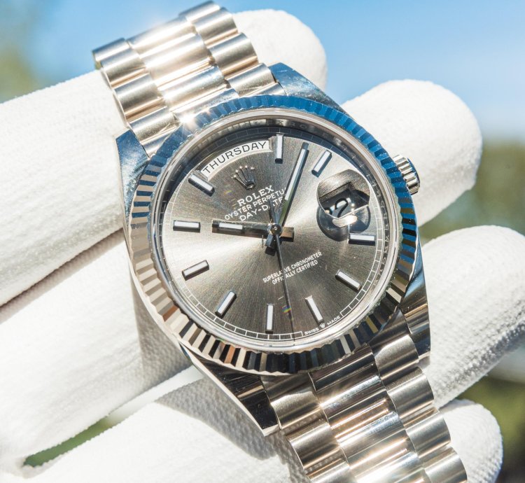 Rolex Day-date 40 White Gold - Slate Dial