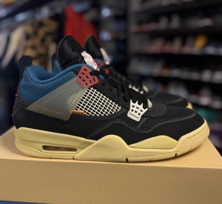 Jordan 4 Union Off Noir Black Size 12 Box dc9533-001