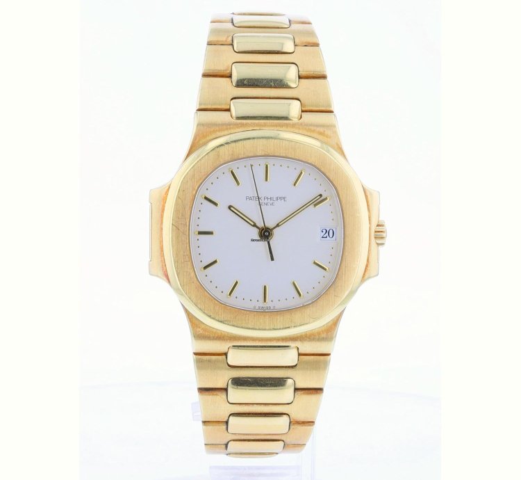 Patek Philippe Nautilus Yellow Gold White Dial 37 5mm