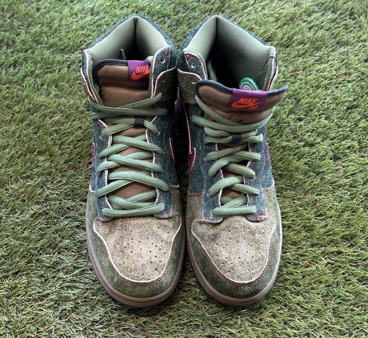 Nike Sb Dunk High Premium 420 Skunk 313171 300 - Size 11 5