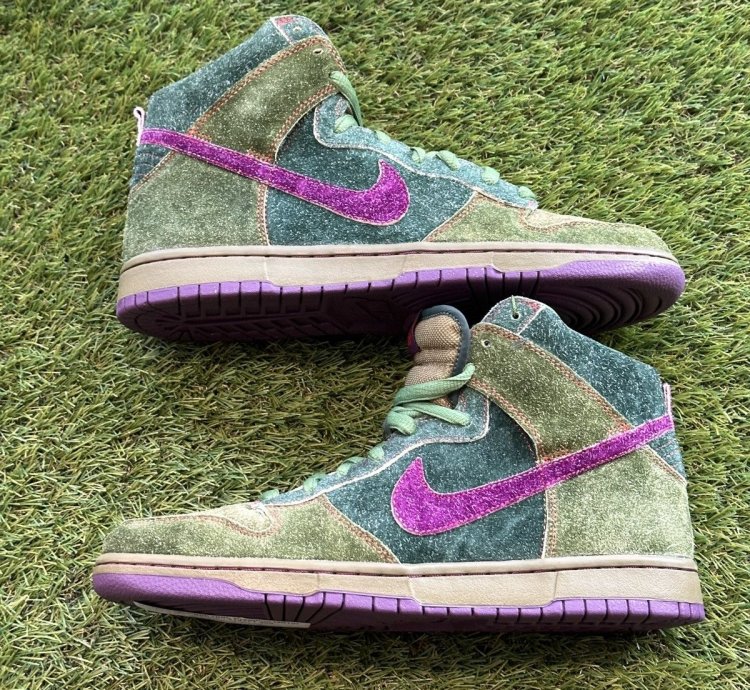 Nike Sb Dunk High Premium 420 Skunk 313171 300 - Size 11 5