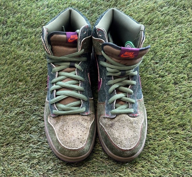 Nike Sb Dunk High Premium 420 Skunk 313171 300 - Size 11 5
