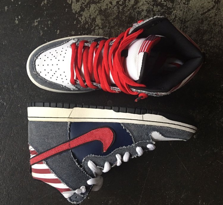 Nike Sb Dunk High Premium Bruce Springsteen Born In The Usa