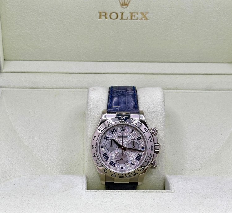 Rolex Daytona Pave Diamond Dial - Full Set
