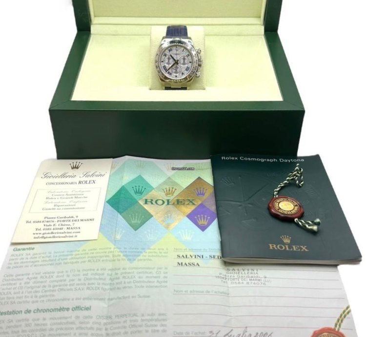 Rolex Daytona Pave Diamond Dial - Full Set