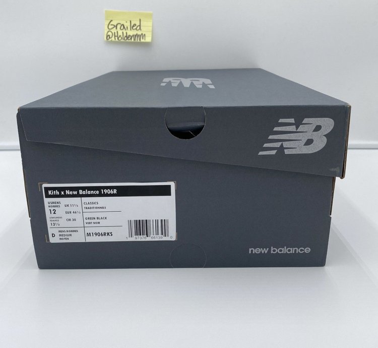 12 Kith For New Balance 1906r Black Green