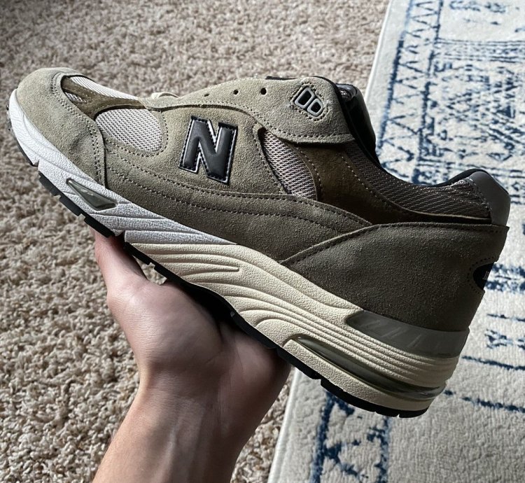13 New Balance 991 Miuk Jjjjound Grey Olive Brown M991jja