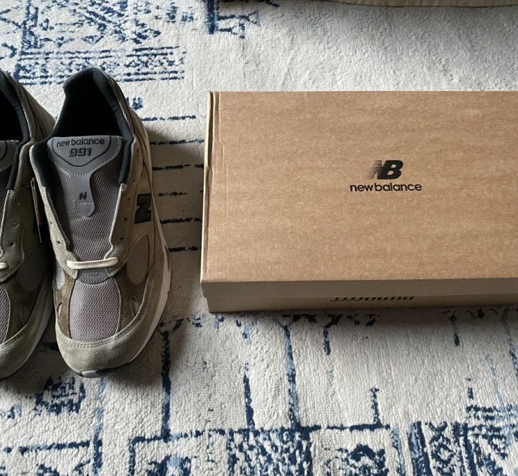 13 New Balance 991 Miuk Jjjjound Grey Olive Brown M991jja