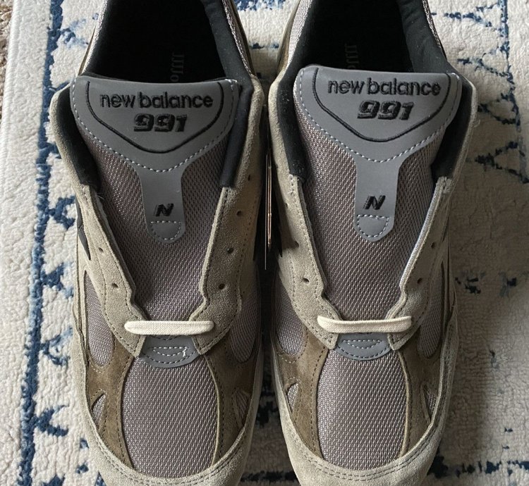 13 New Balance 991 Miuk Jjjjound Grey Olive Brown M991jja