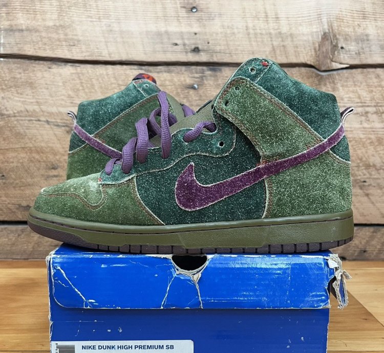 Nike Sb Dunk High Premium Skunk 4 20 Size 313171-300