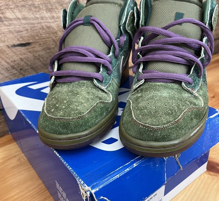 Nike Sb Dunk High Premium Skunk 4 20 Size 313171-300