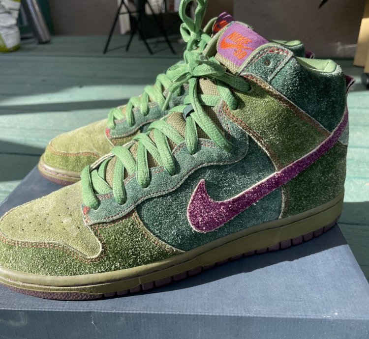 Nike Sb Dunk High Premium Skunks 420