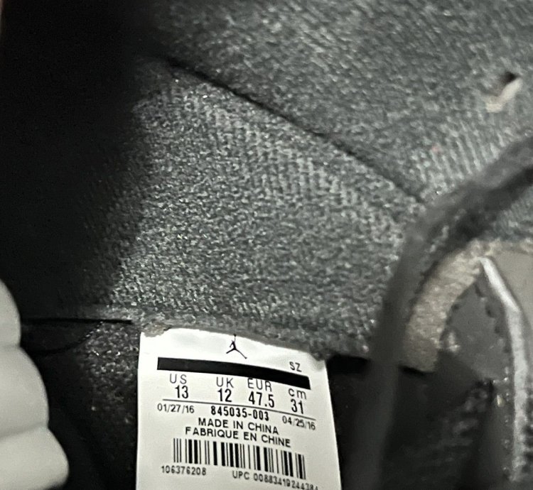 Jordan 5 Black Metallic 2016