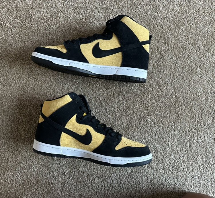 Nike Sb Dunk High Pro Black Vasity Maize