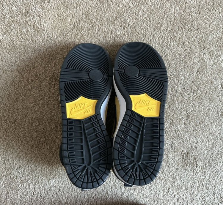 Nike Sb Dunk High Pro Black Vasity Maize