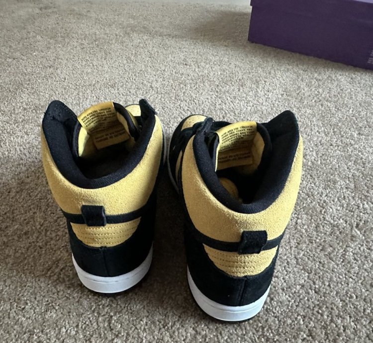 Nike Sb Dunk High Pro Black Vasity Maize