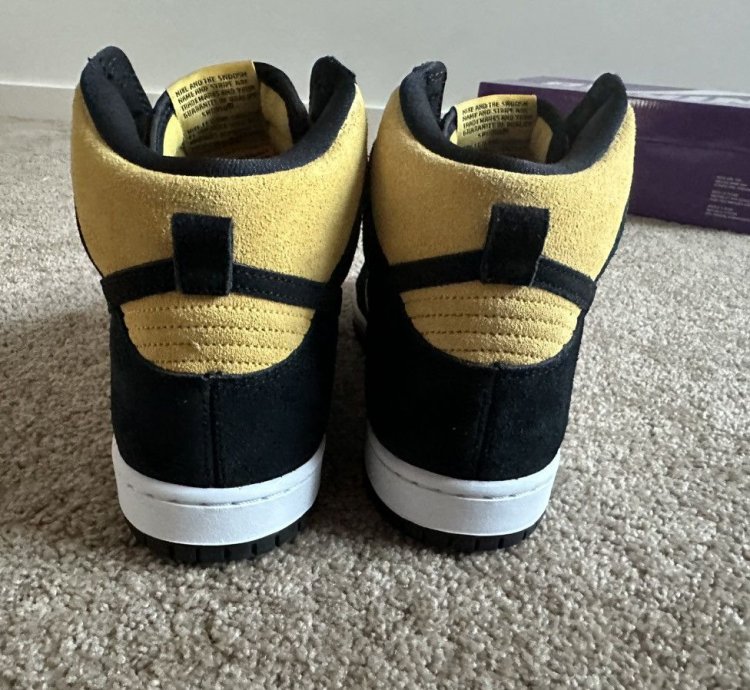 Nike Sb Dunk High Pro Black Vasity Maize