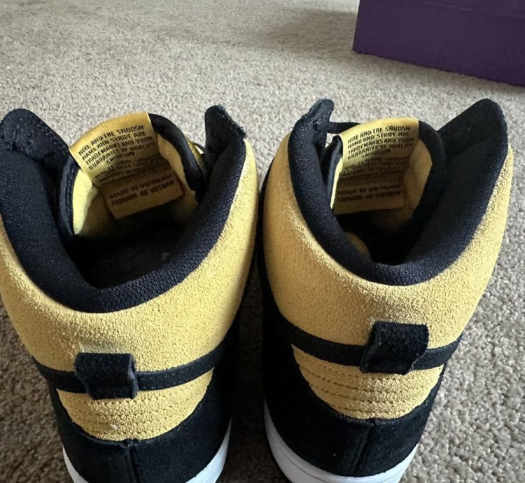 Nike Sb Dunk High Pro Black Vasity Maize
