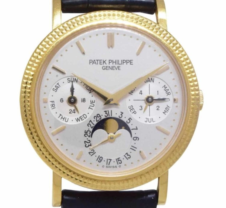 Patek Philippe Perpetual Calendar 18k Yellow Gold 35mm Watch 04 5039j