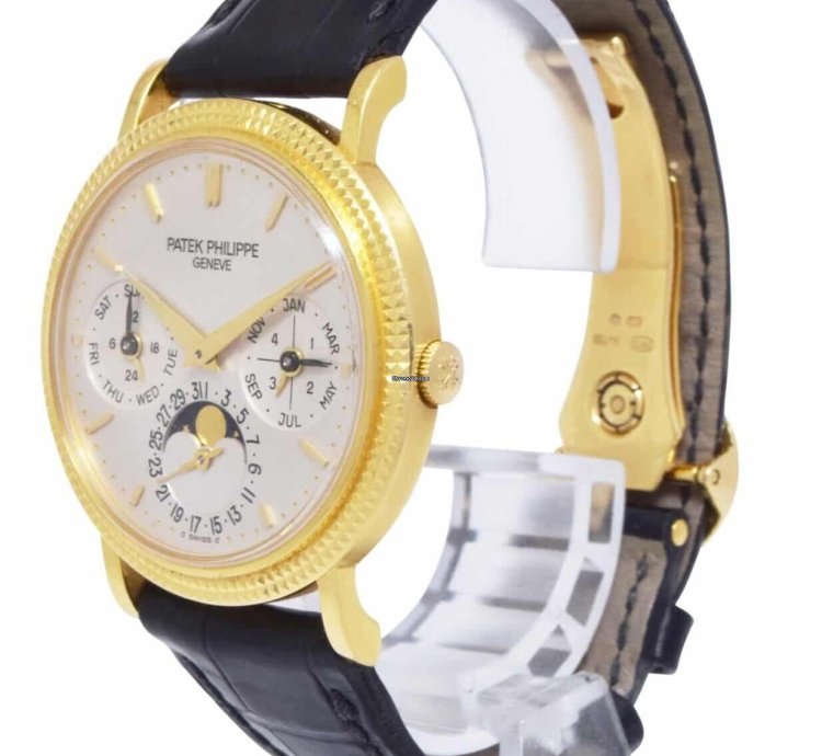 Patek Philippe Perpetual Calendar 18k Yellow Gold 35mm Watch 04 5039j