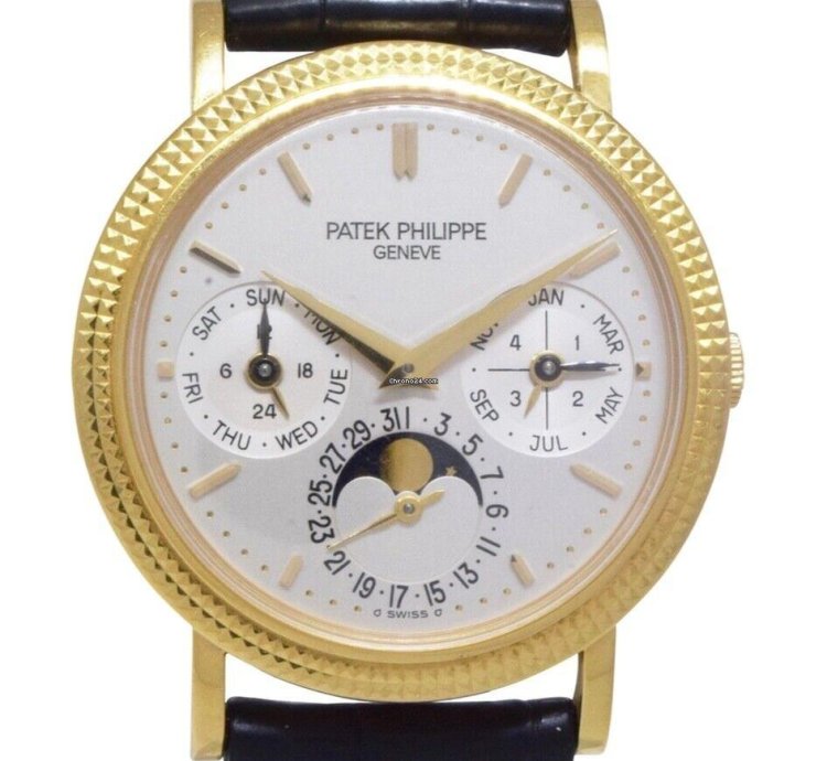 Patek Philippe Perpetual Calendar 18k Yellow Gold 35mm Watch 04 5039j