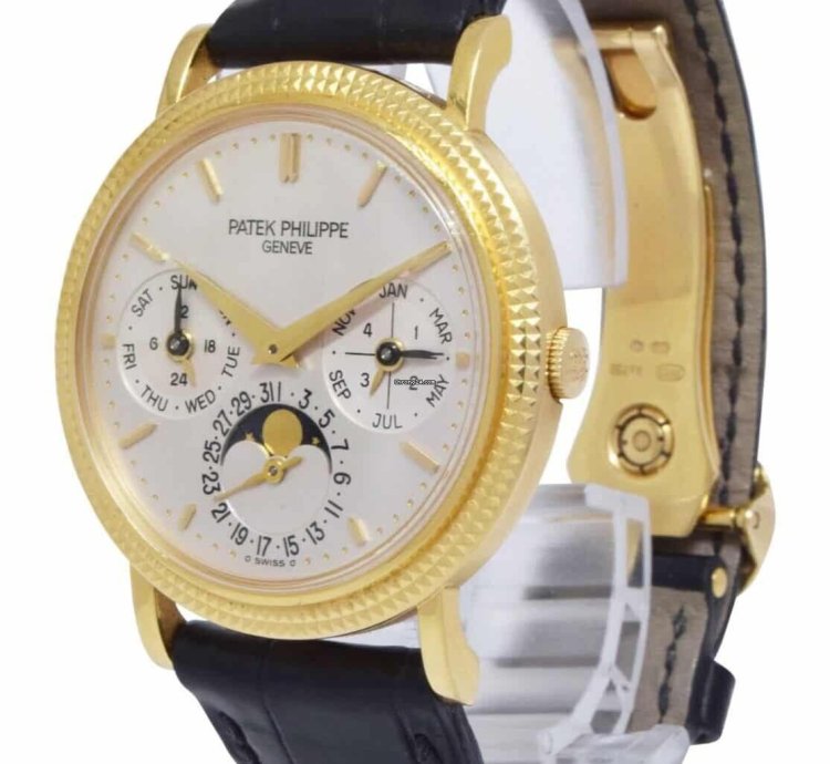 Patek Philippe Perpetual Calendar 18k Yellow Gold 35mm Watch 04 5039j
