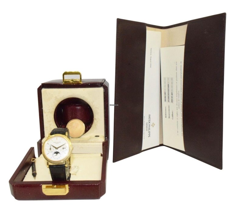 Patek Philippe Perpetual Calendar 18k Yellow Gold 35mm Watch 04 5039j