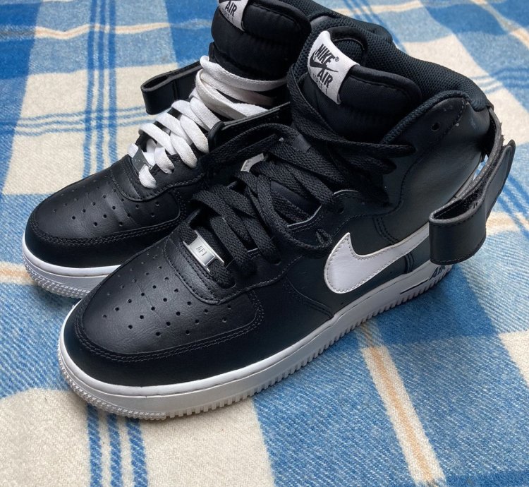 2019 Air Force 1 High Black White Swoosh Ck4369 - 001 8