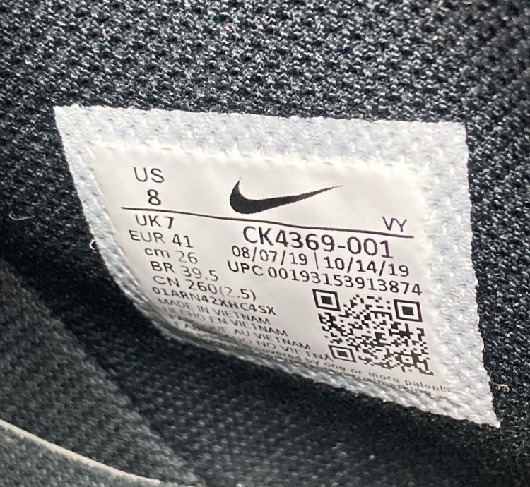 2019 Air Force 1 High Black White Swoosh Ck4369 - 001 8