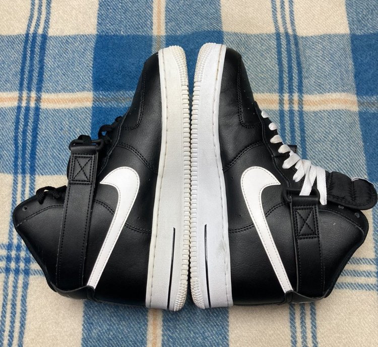 2019 Air Force 1 High Black White Swoosh Ck4369 - 001 8