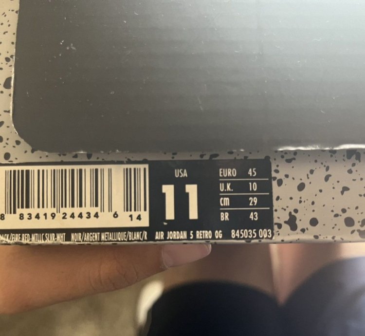 Jordan 5 Black Mettalic