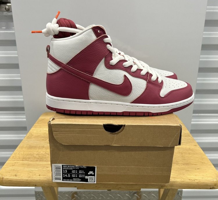 Nike Sb Dunk High Pro Iso Orange Label Sweet Beet Sz 13