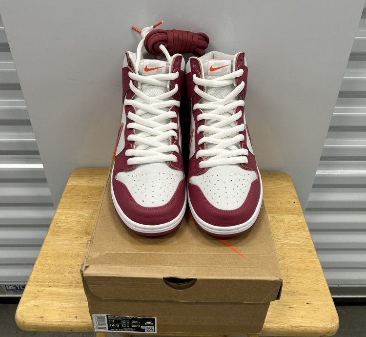 Nike Sb Dunk High Pro Iso Orange Label Sweet Beet Sz 13