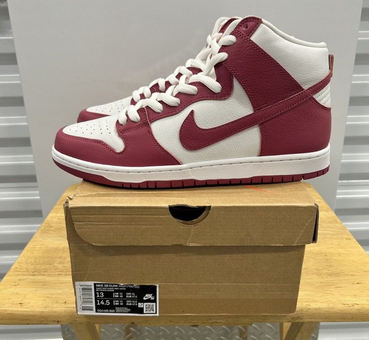Nike Sb Dunk High Pro Iso Orange Label Sweet Beet Sz 13