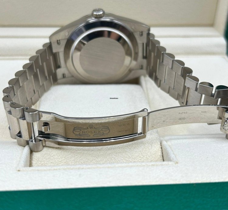 Rolex Day-date 40 White Gold Meteorite Baguette Dial 228239