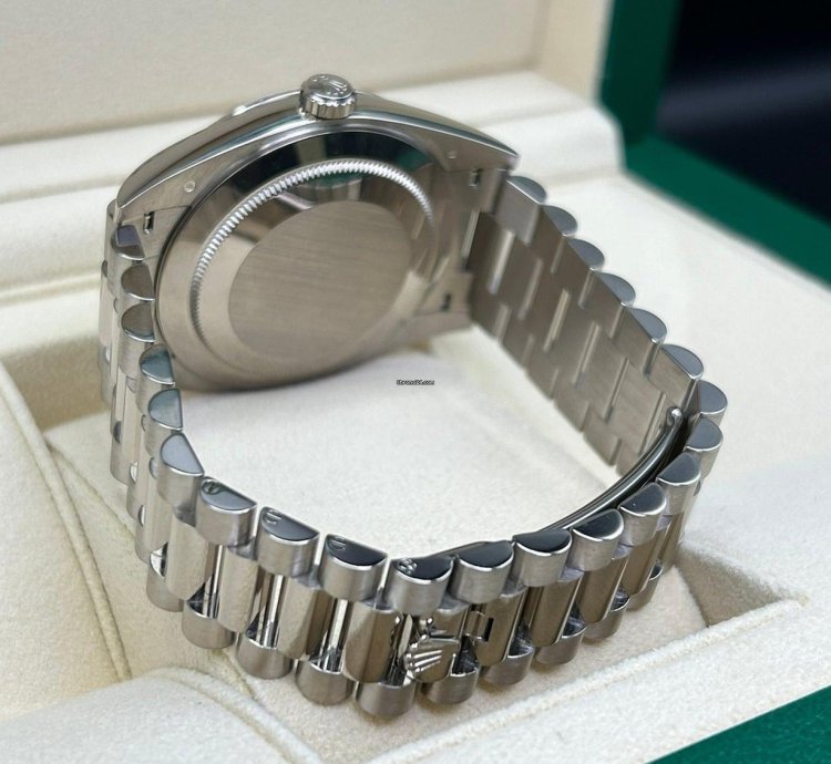 Rolex Day-date 40 White Gold Meteorite Baguette Dial 228239