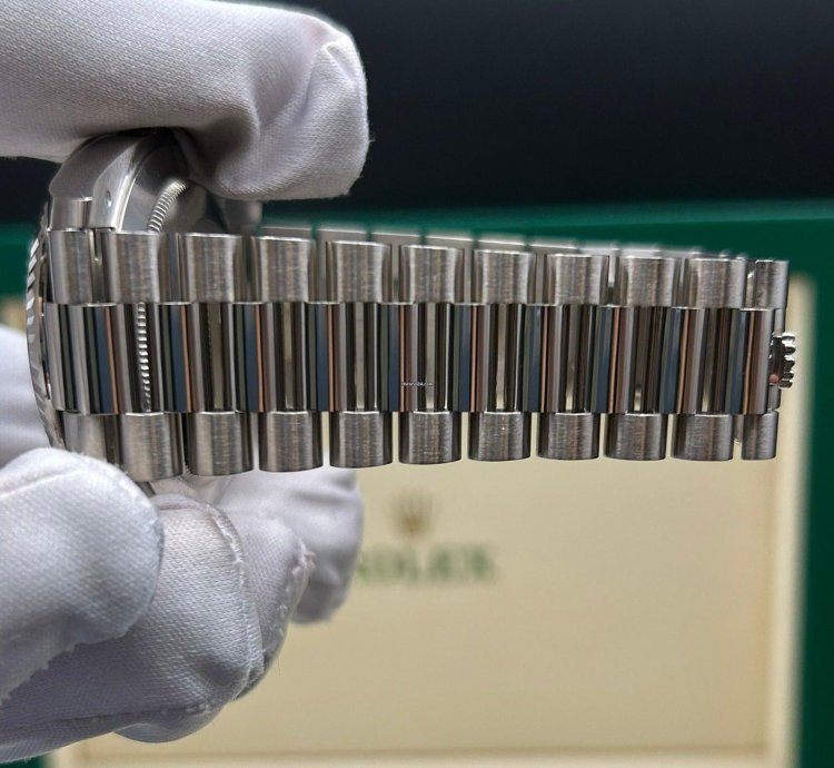Rolex Day-date 40 White Gold Meteorite Baguette Dial 228239