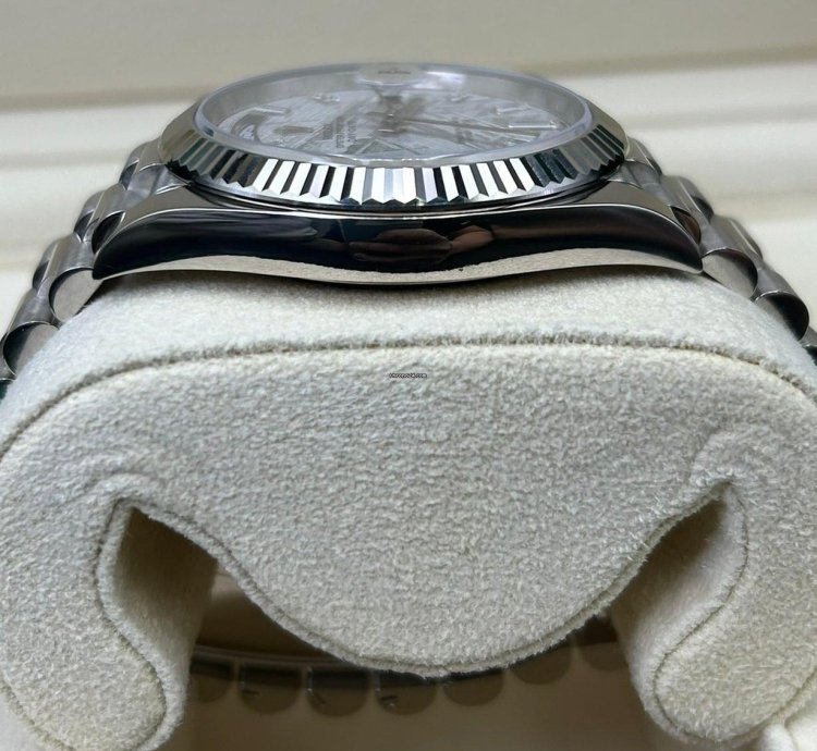 Rolex Day-date 40 White Gold Meteorite Baguette Dial 228239
